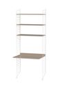 String Furniture - Système de rayonnage - Workspace A - White / White