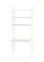 String Furniture - Système de rayonnage - Workspace A - White / White