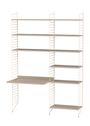 String Furniture - Système de rayonnage - Workspace B - White / White