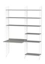 String Furniture - Sistema de estanterías - Workspace B - White / White