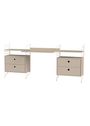 String Furniture - Système de rayonnage - Workspace C - White / White