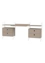 String Furniture - Rekken - Workspace C - White / White