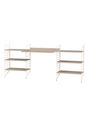 String Furniture - Sistema de prateleiras - Workspace D - White / White