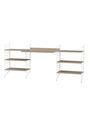 String Furniture - Sistema de estanterías - Workspace D - White / White