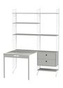 String Furniture - Rekken - Workspace E - White / White
