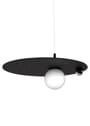 Swedish Ninja - Pendant Lamp - PLUTO BIG Charcoal Black - Bubblegum Pink