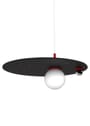 Swedish Ninja - Pendant Lamp - PLUTO BIG Charcoal Black - Bubblegum Pink