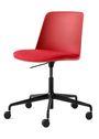 &tradition - Cadeira de escritório - Rely HW29 - Black & Re-Wool 198