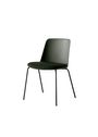 &tradition - Cadeira de jantar - Rely HW65-HW69 - HW65 - Bronze Green/Black