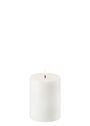 Uyuni - Sviečky - LED Pillar Candle - Nordic White - 5x7,5 cm