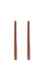 Uyuni - Stearinlys - LED Taper Candle - Nordic White/Smooth - 2,3x15 cm