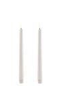 Uyuni - Candles - LED Taper Candle - Nordic White/Smooth - 2,3x15 cm