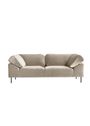 Woud - Couch - Collar 2-seater - Textaafoam Adore, 81 Coffee