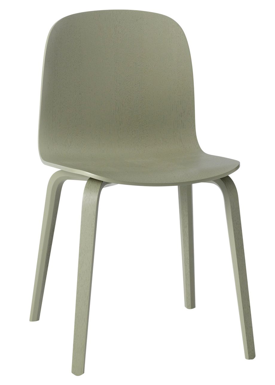 Muuto - Visu Chair - Wood Base - Dining Chair - Dusty Green