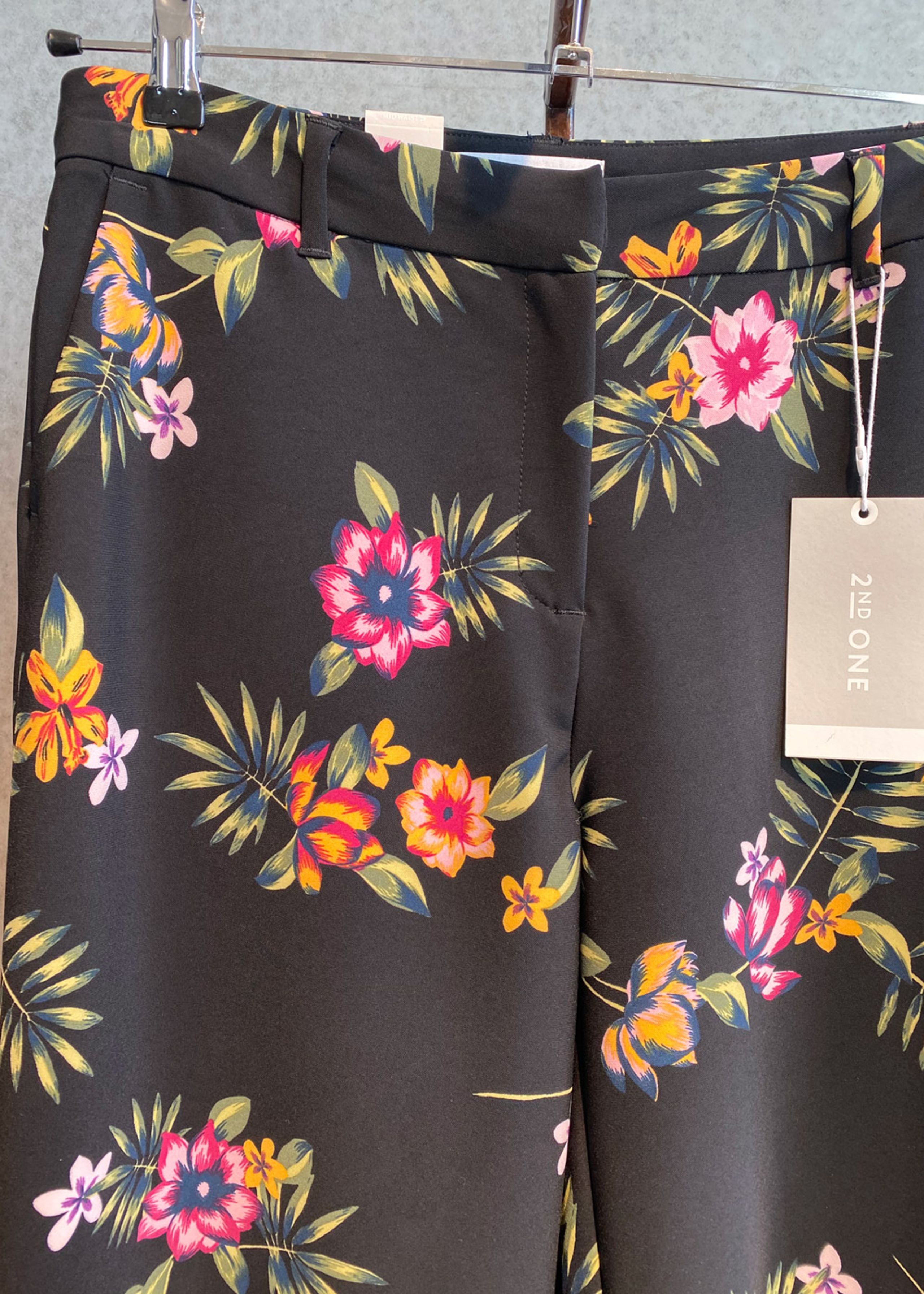 2nd One - Pants - Eloise - 881 Black Tropical