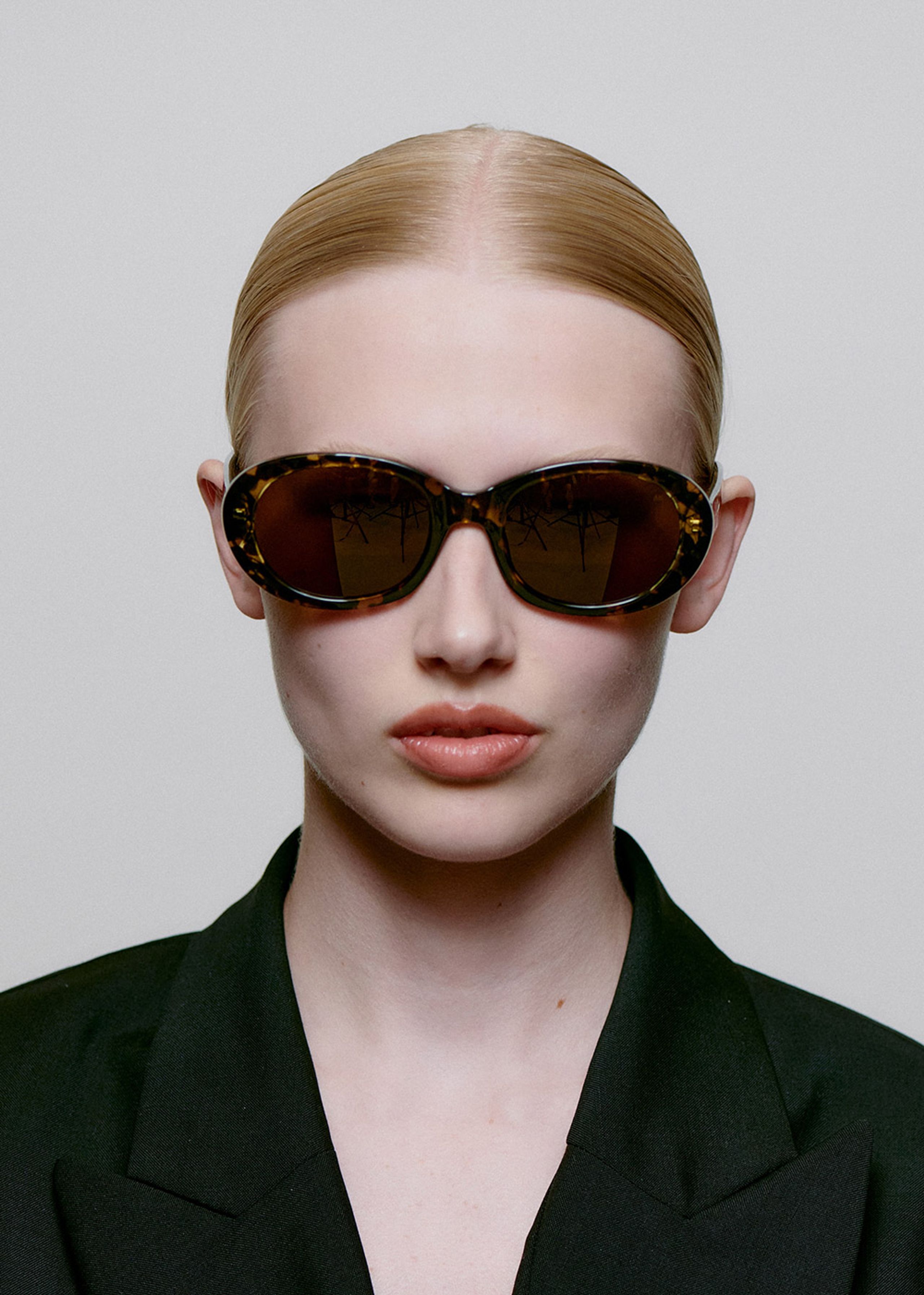 A. Kjærbede - Sonnenbrille - Anma - Black / Yellow Tortoise