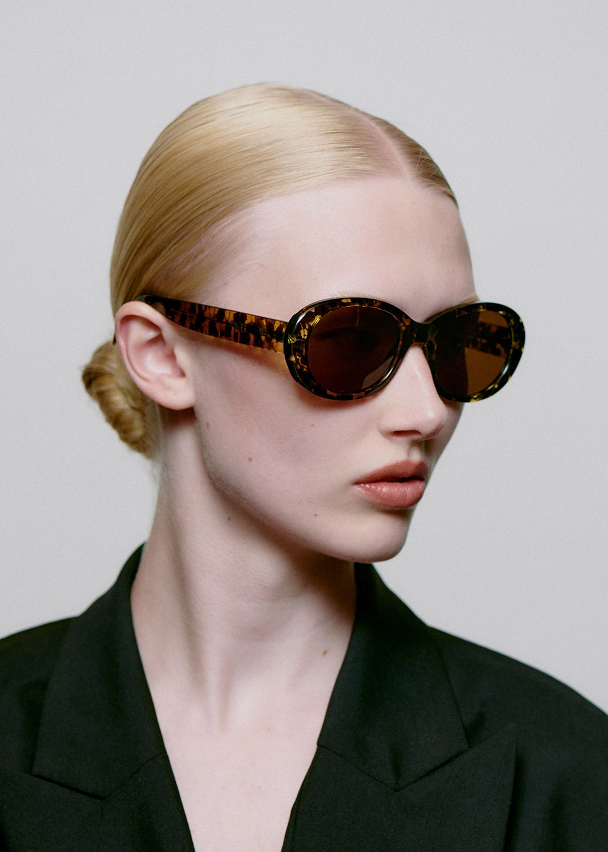 A. Kjærbede - Sonnenbrille - Anma - Black / Yellow Tortoise