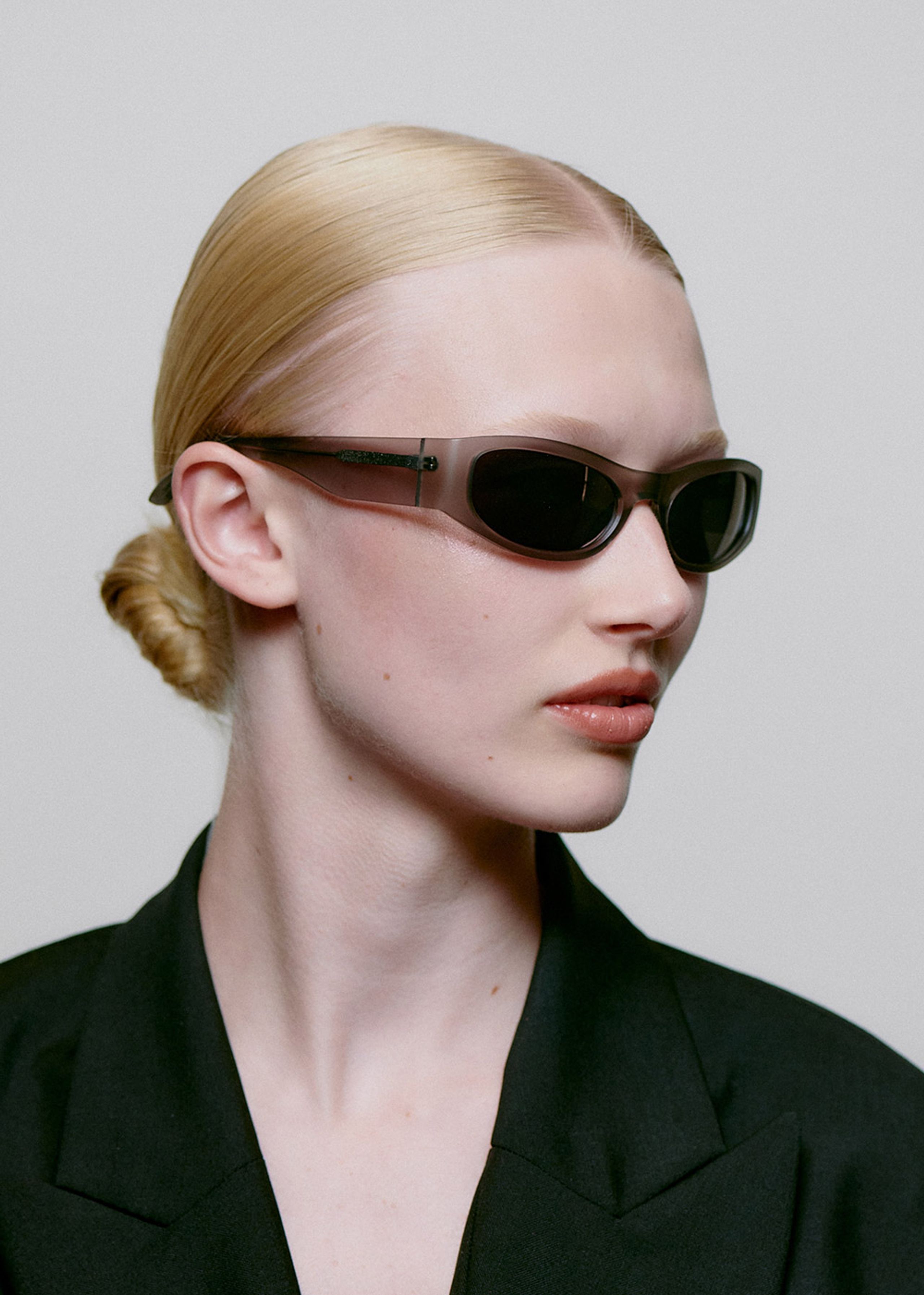 A. Kjærbede - Zonnebrillen - Gust - Matte Grey / Semi Mirror