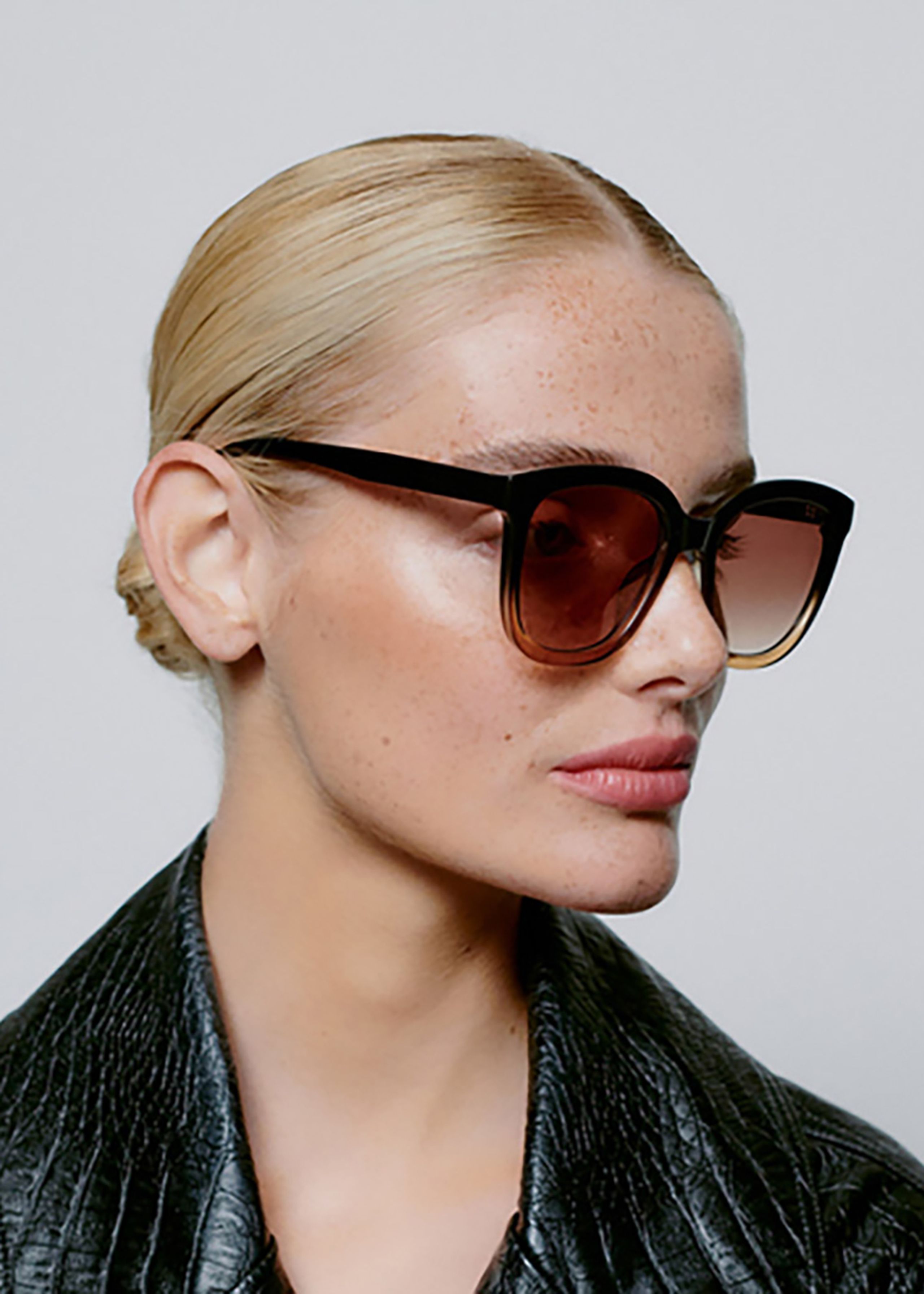 A. Kjærbede - Sluneční brýle - Billy - Black/ Brown Transparent