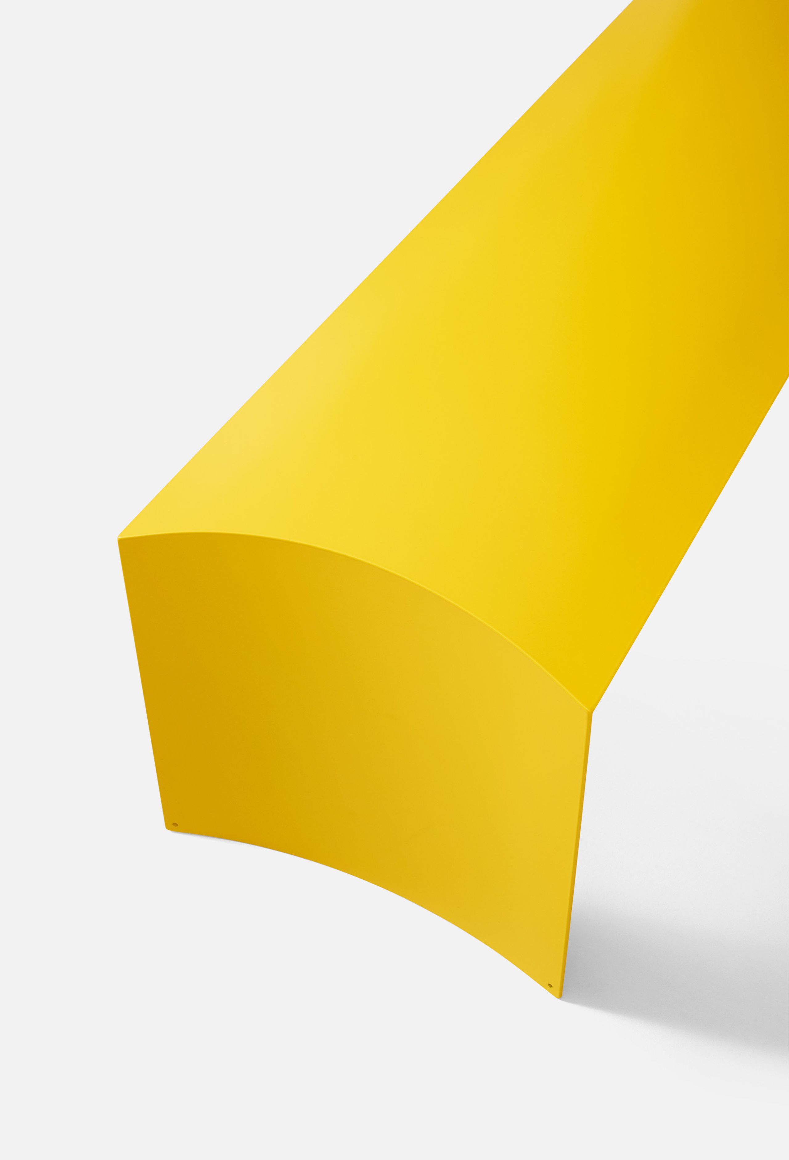 A. Petersen - Bank - Metal Bench By Ole Schjøll - Coated Yellow