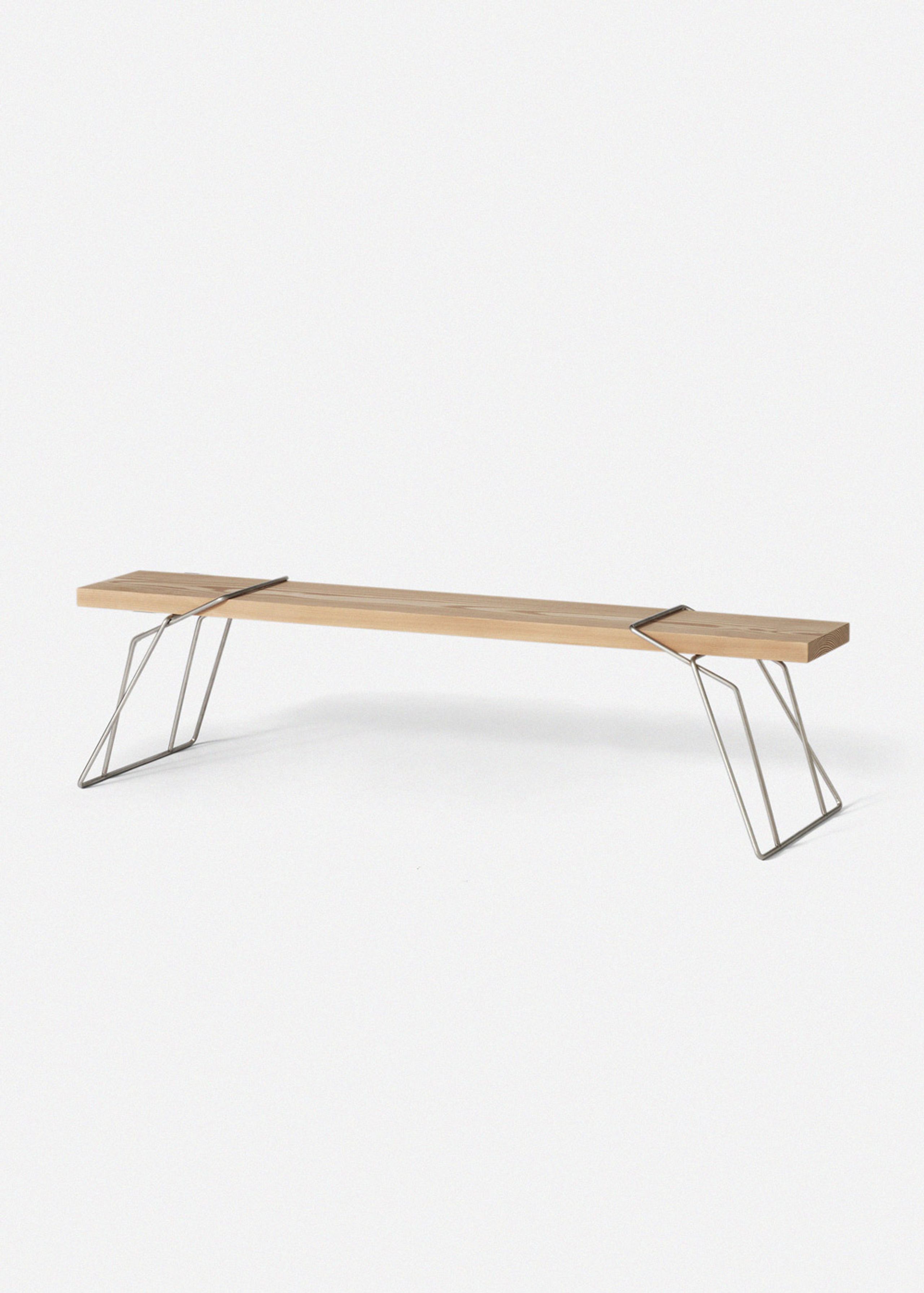 A. Petersen - Lavice - Bench by Torben Skov - Douglas Fir / Stainless Steel