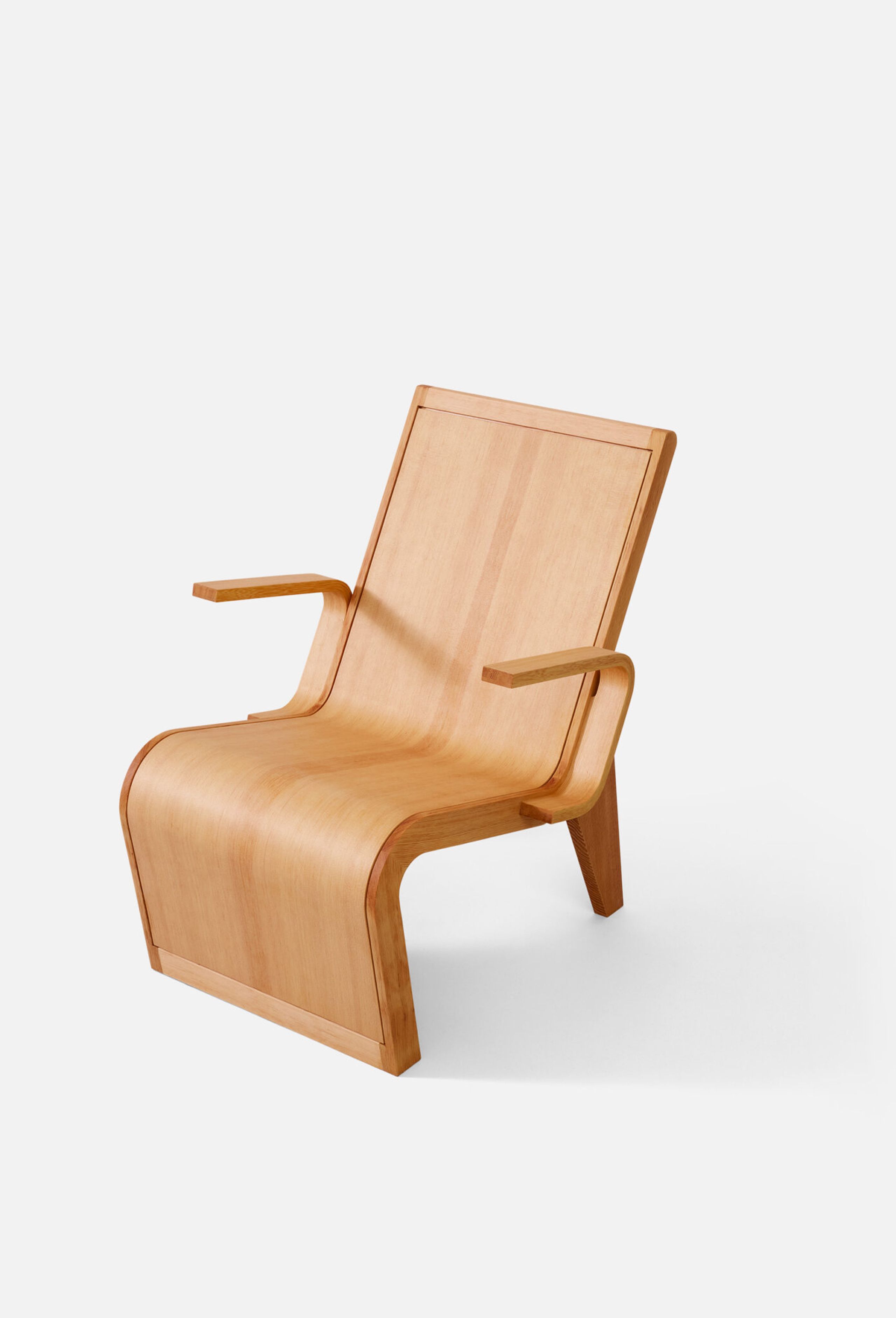 A. Petersen - Fauteuil - Wooden Chair by Dan Svarth - Solid and veneered Oregon pine. Oiled