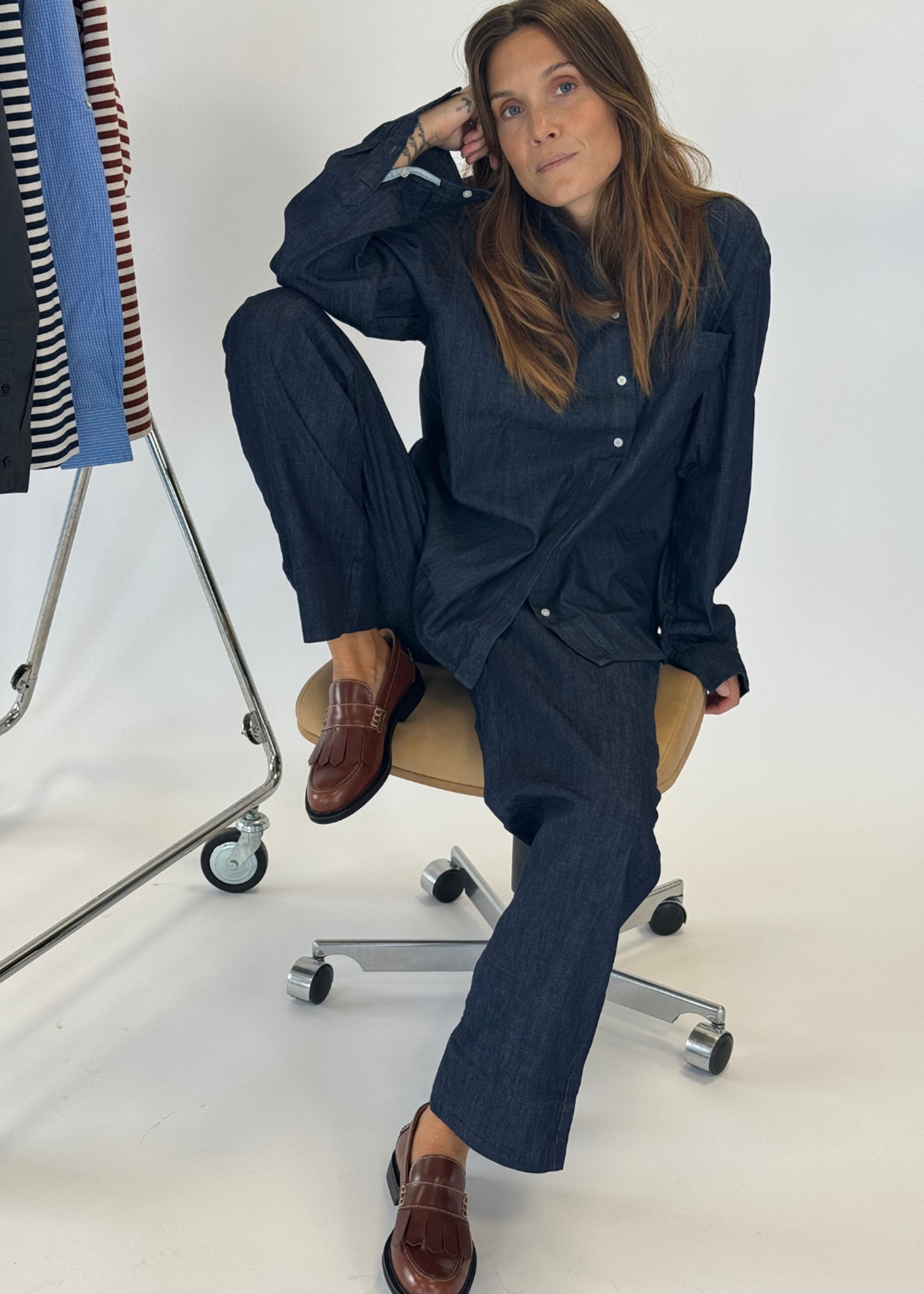 Aiayu - Nohavice - Miles Pant Denim - Dark Blue Jeans