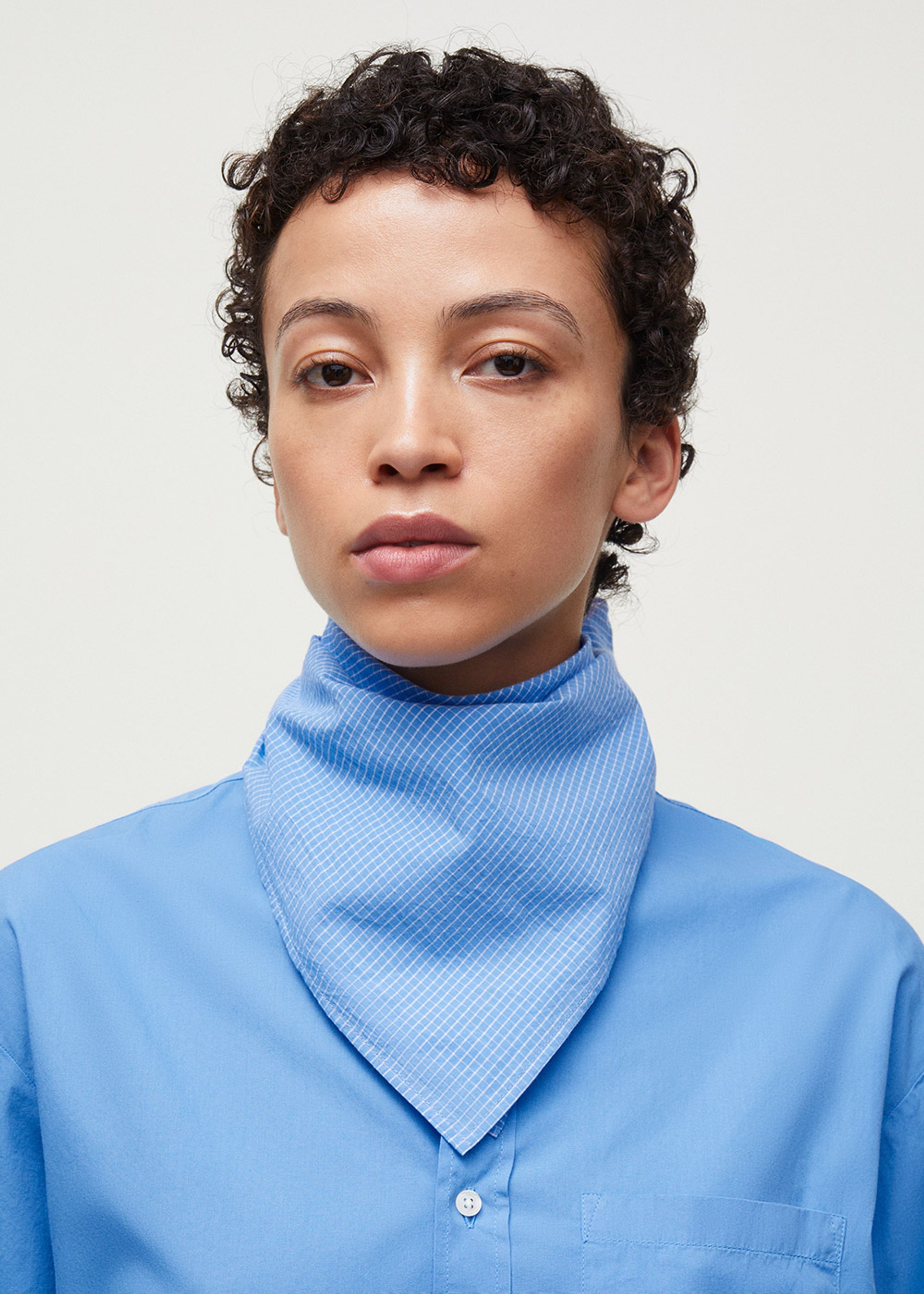 Aiayu - Halstuch - Charlie Scarf Check - Mix Blue