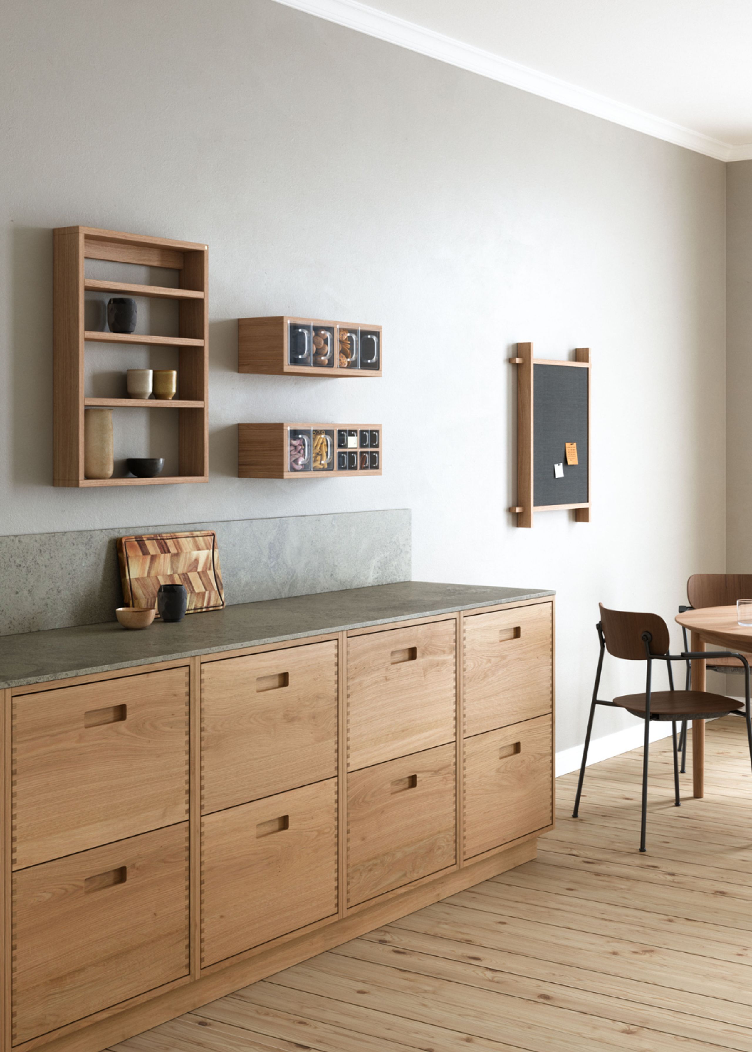 Andersen Furniture - Shelf - A-podium Shelf - Oak White Laquer