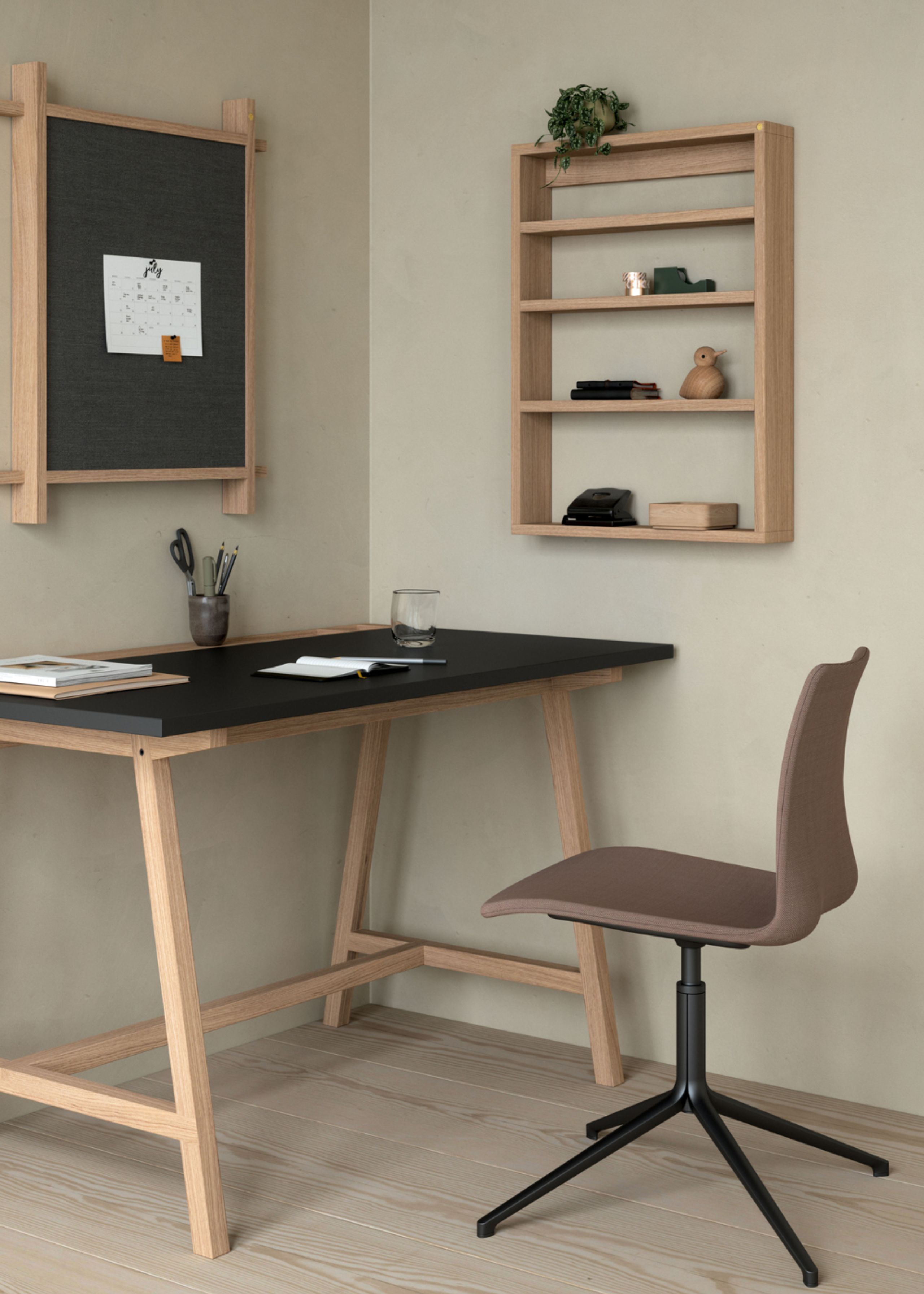 Andersen Furniture - Shelf - A-podium Shelf - Oak White Laquer