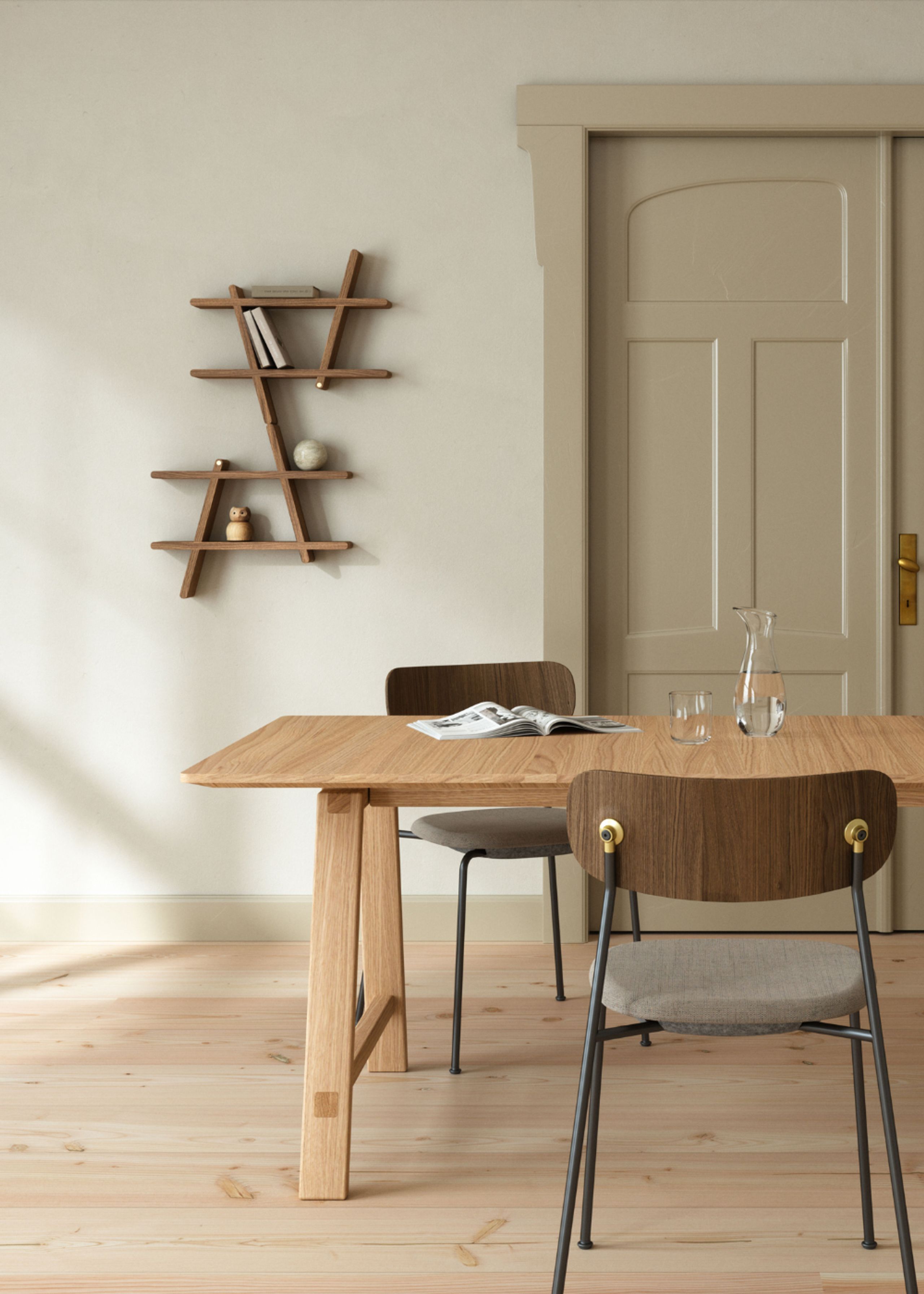 Andersen Furniture - Policová deska - A-wall Shelf - Medium - Smoked Oiled Ash