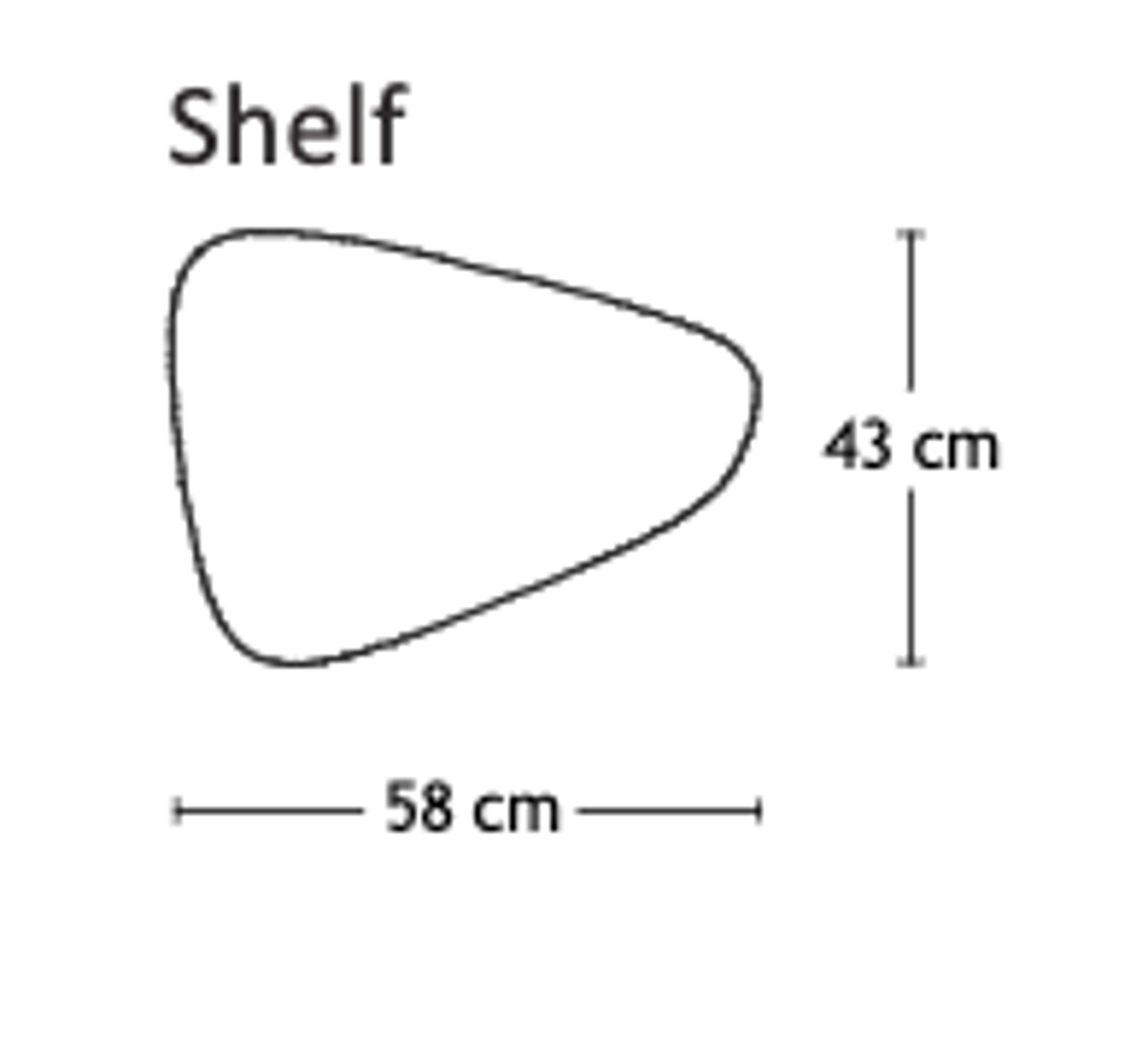 Andersen Furniture - Shelf - Laminate Shelf to C1 Sideboard - White to L93 x W72 x H45 cm