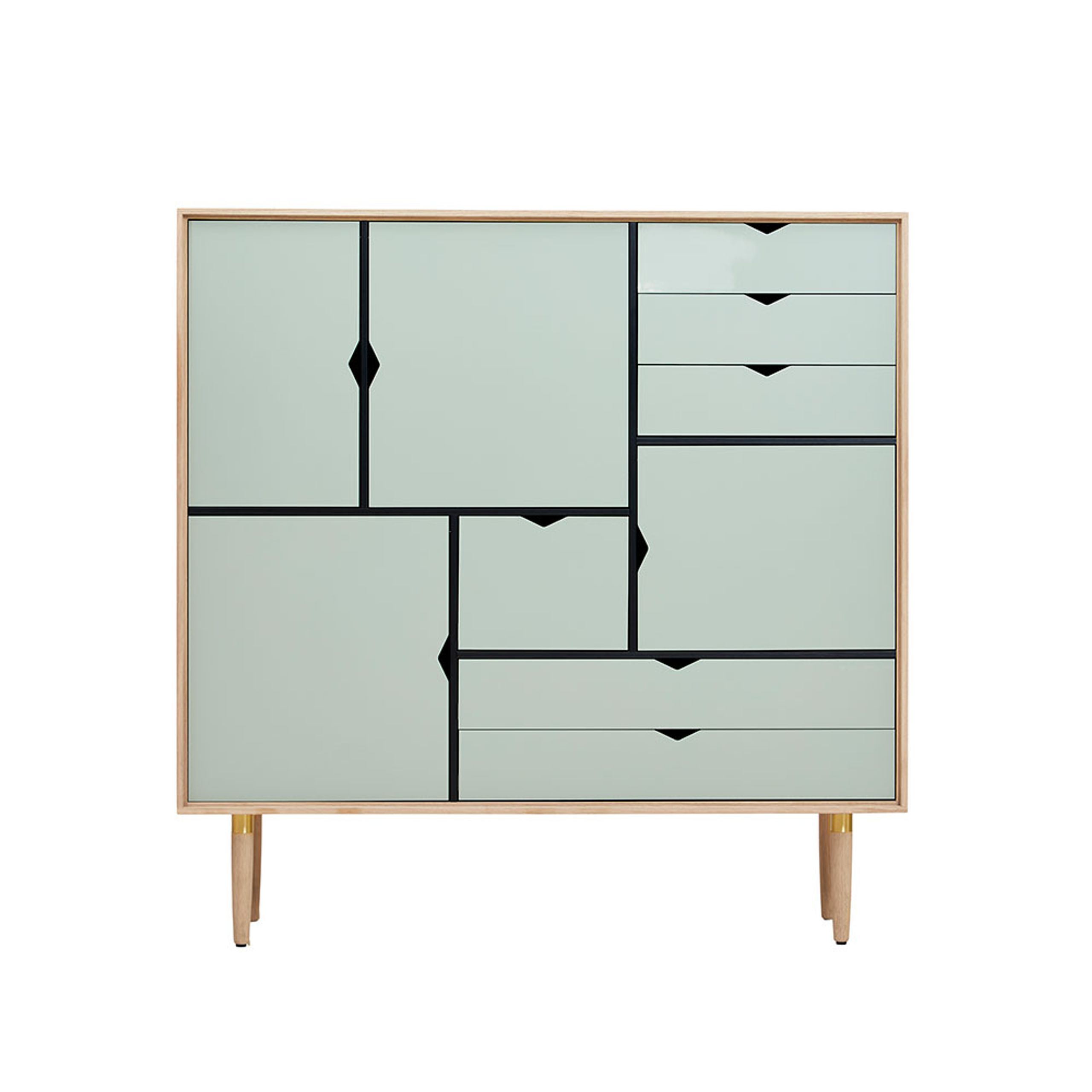 Andersen Furniture - Aparador - S3 storage sideboard - White Oiled Oak / Ocean Grey