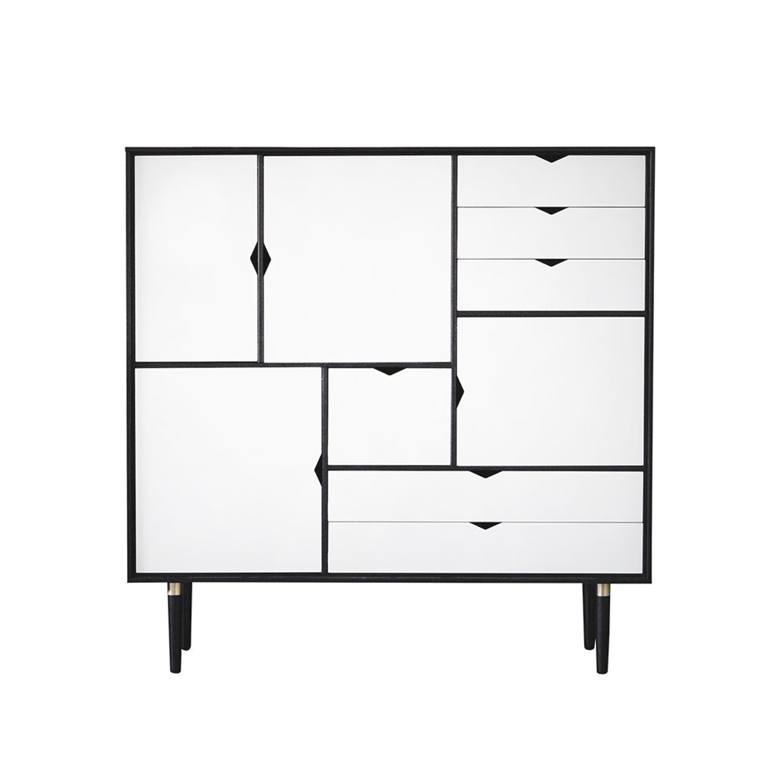 Andersen Furniture - Aparador - S3 storage sideboard - Black Lacquered Oak / Alpino