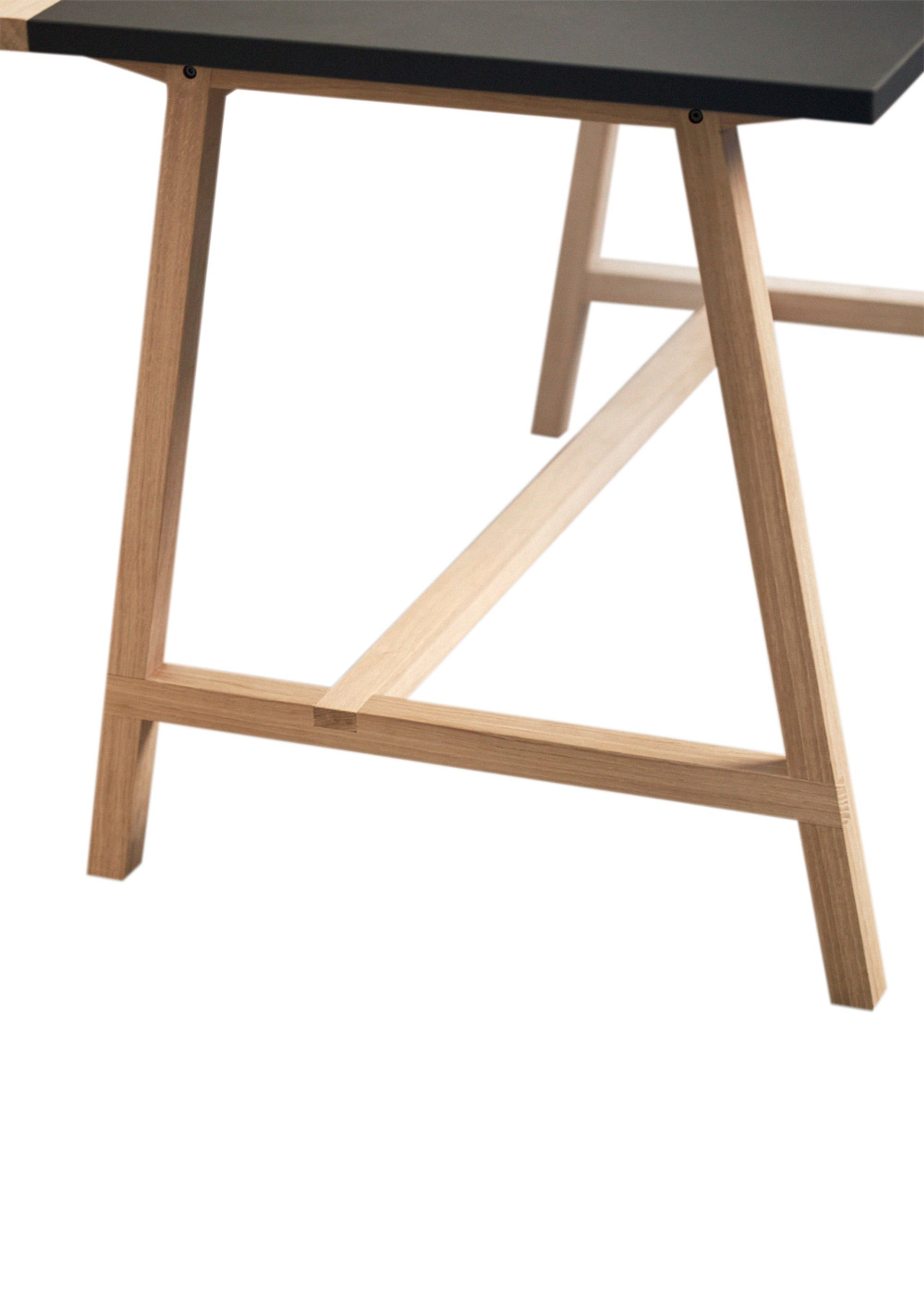 Andersen Furniture - - D1 Work Desk - White Stained Oak / Antracitgrey Linoleum