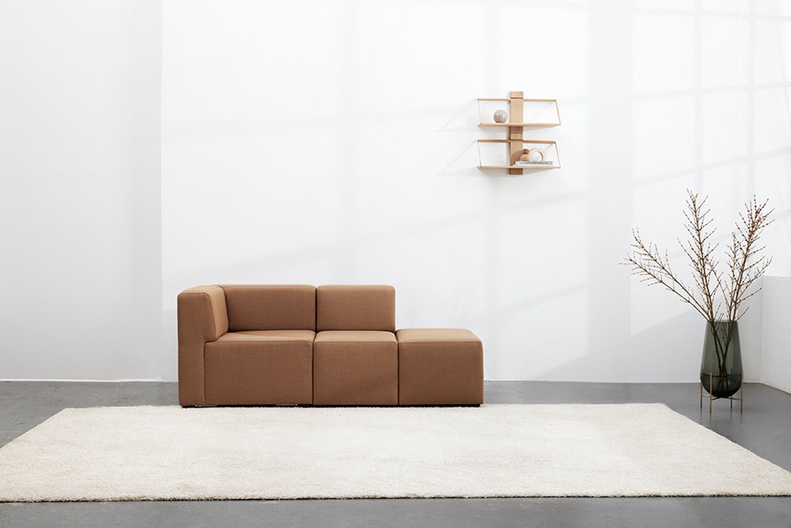 Andersen Furniture - Sofa - A2 - Modulsofa - Hjørne Modul - Rund (uden synlig syning)