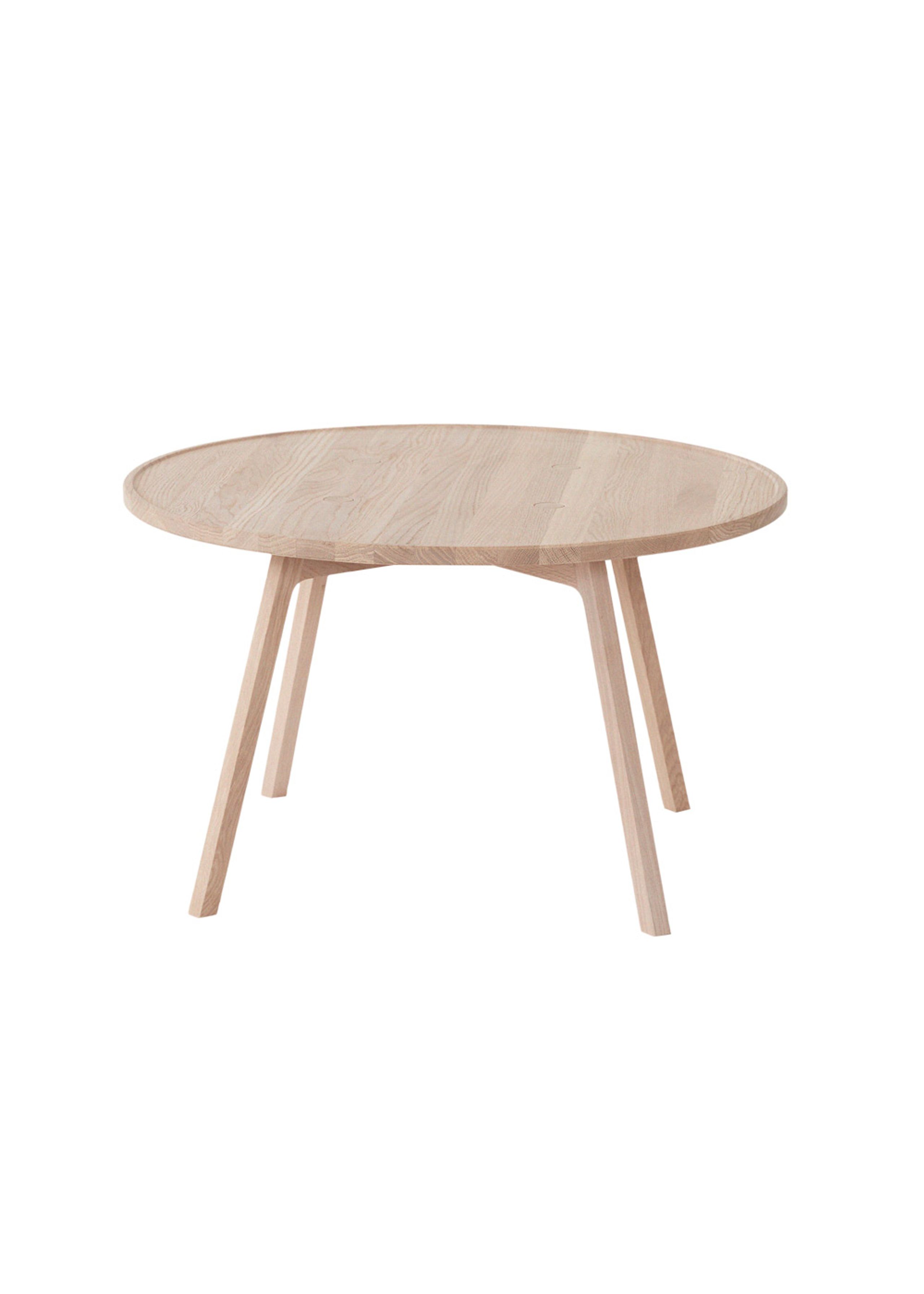 Andersen Furniture - Tavolino da caffè - C2 Sideboard / Round - Mat White Stained/Oak