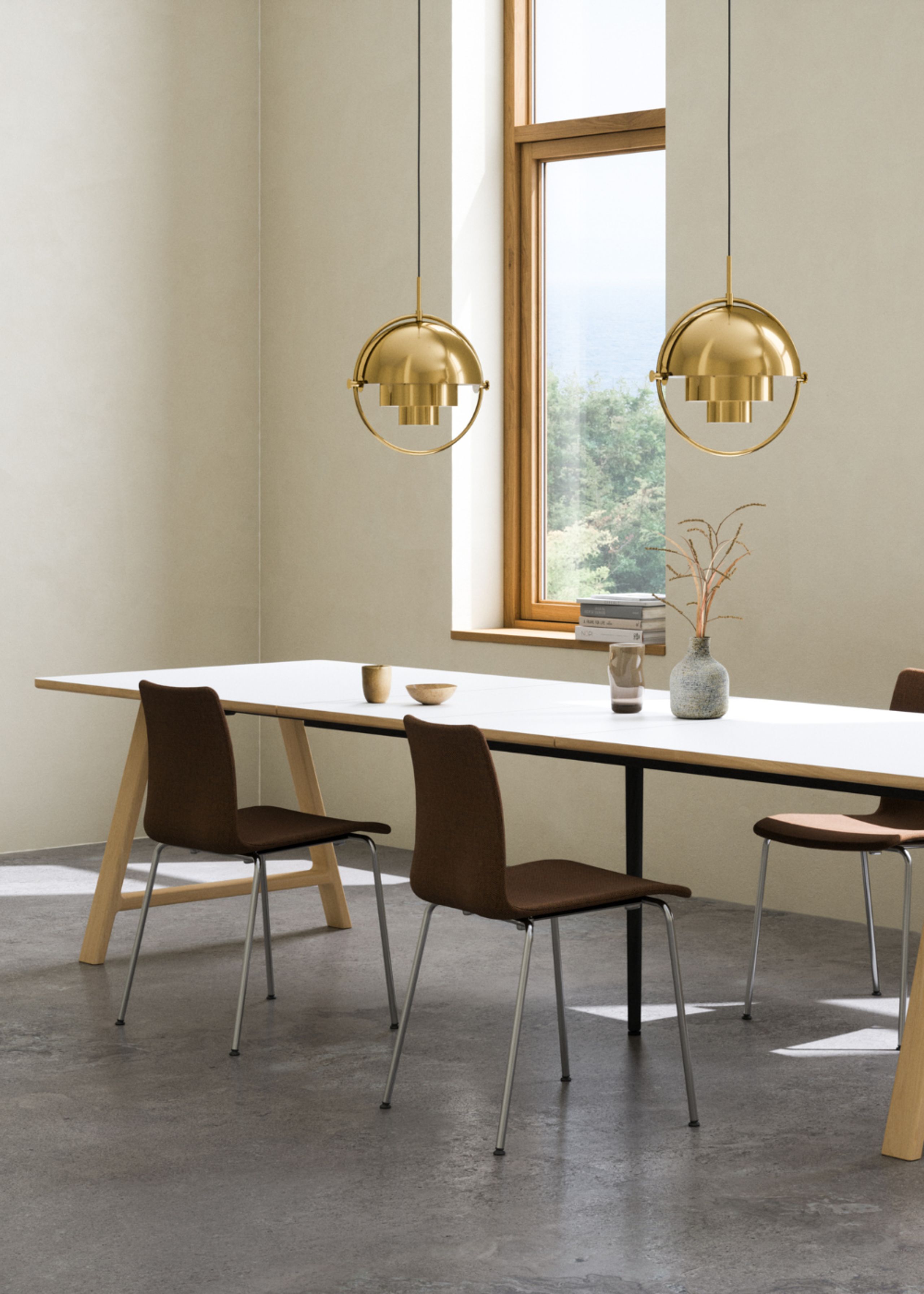 Andersen Furniture - Esstisch - T11 Table - Oak, white pig. lac. / Crystal White lam.