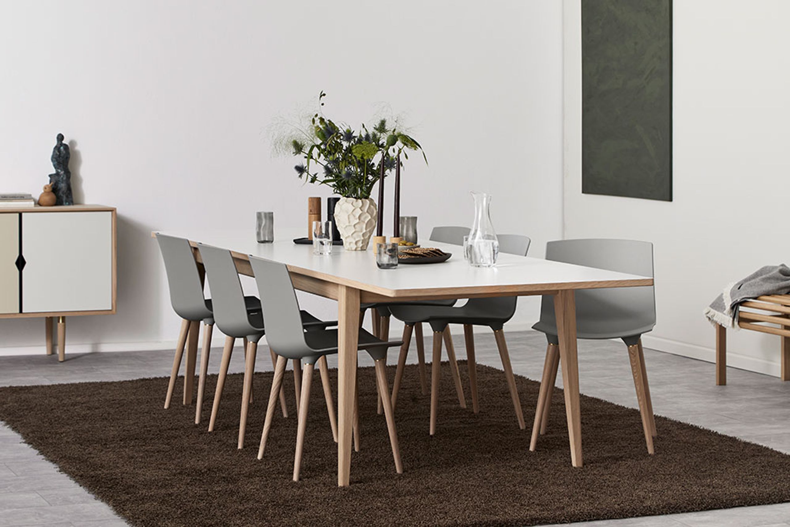 Andersen Furniture - Mesa de jantar - T3 Dining Table - Oak / Cafe Laminate