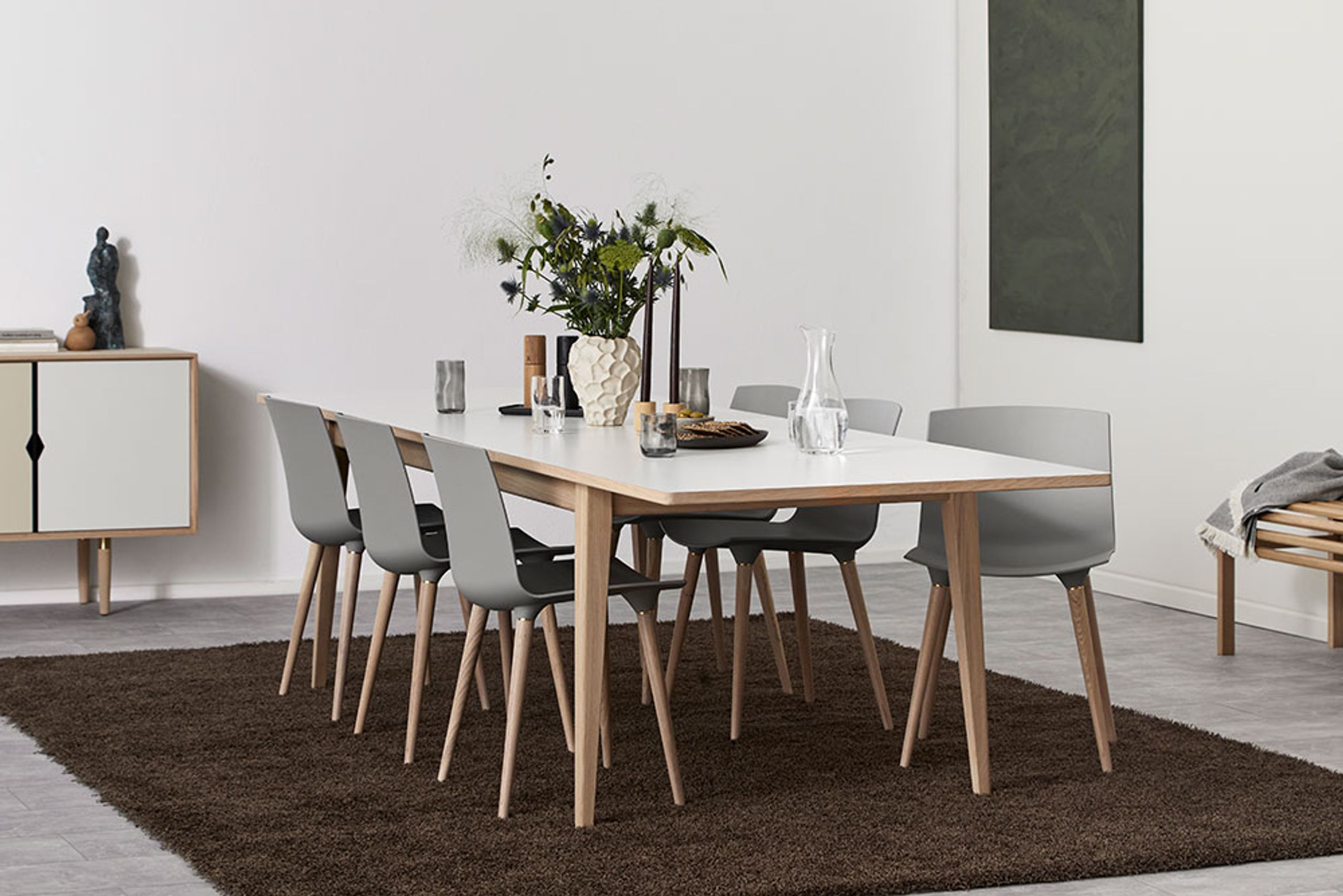 Andersen Furniture - Dining Table - T3 Dining Table - Oak - Black lacquered