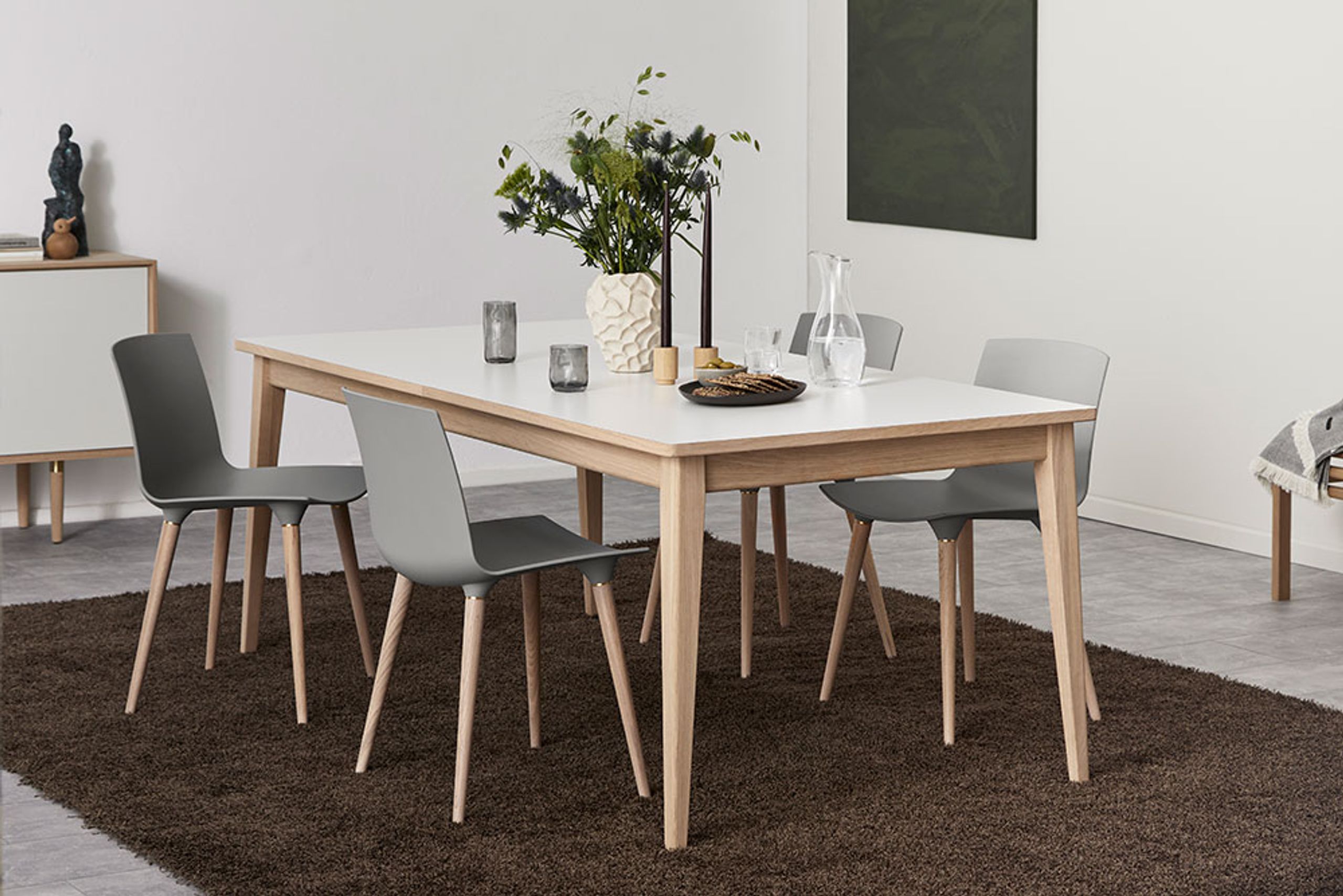 Andersen Furniture - Dining Table - T3 Dining Table - Oak - Black lacquered