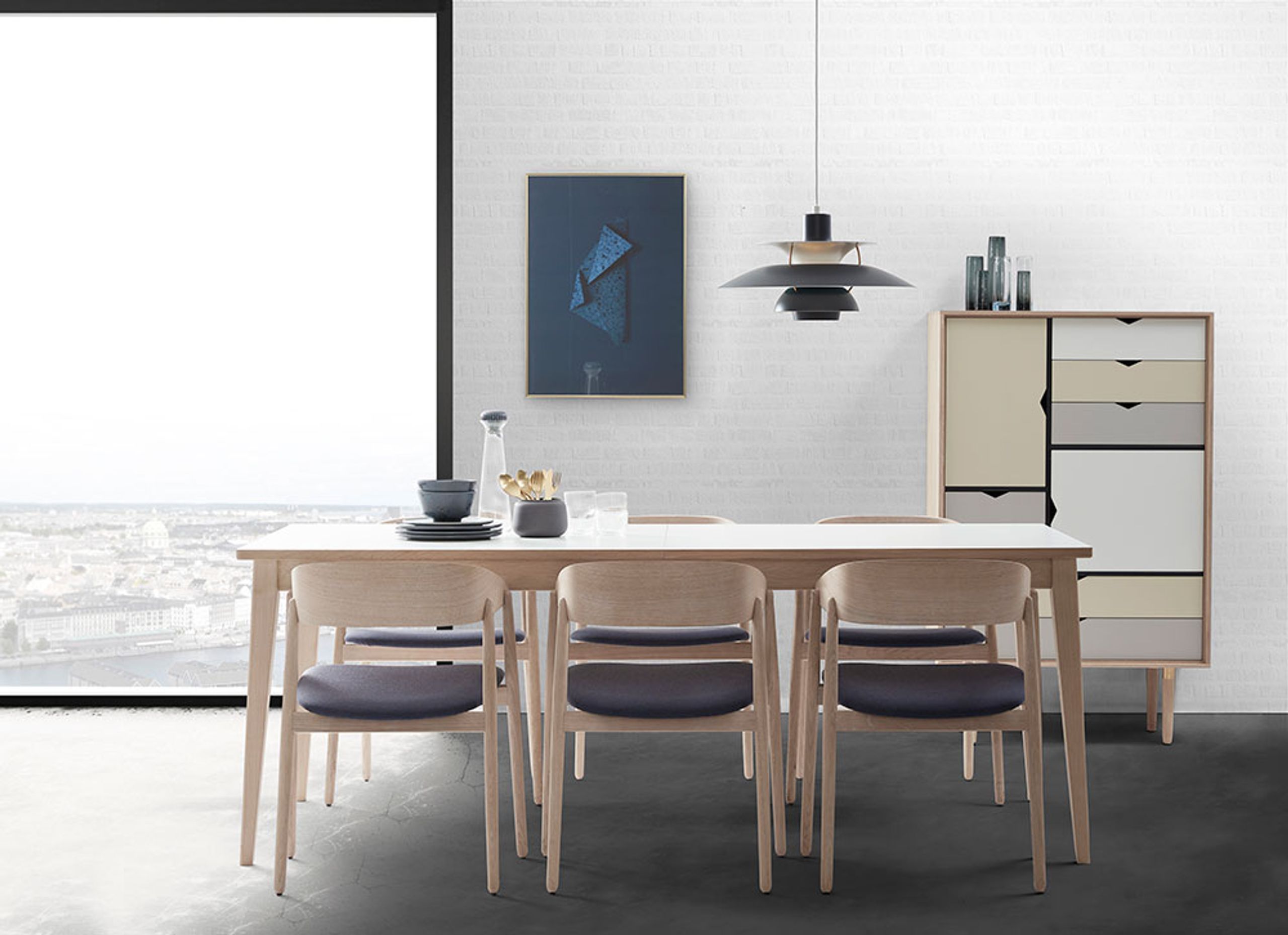 Andersen Furniture - Matbord - T3 Dining Table - Oak / Black lacquered