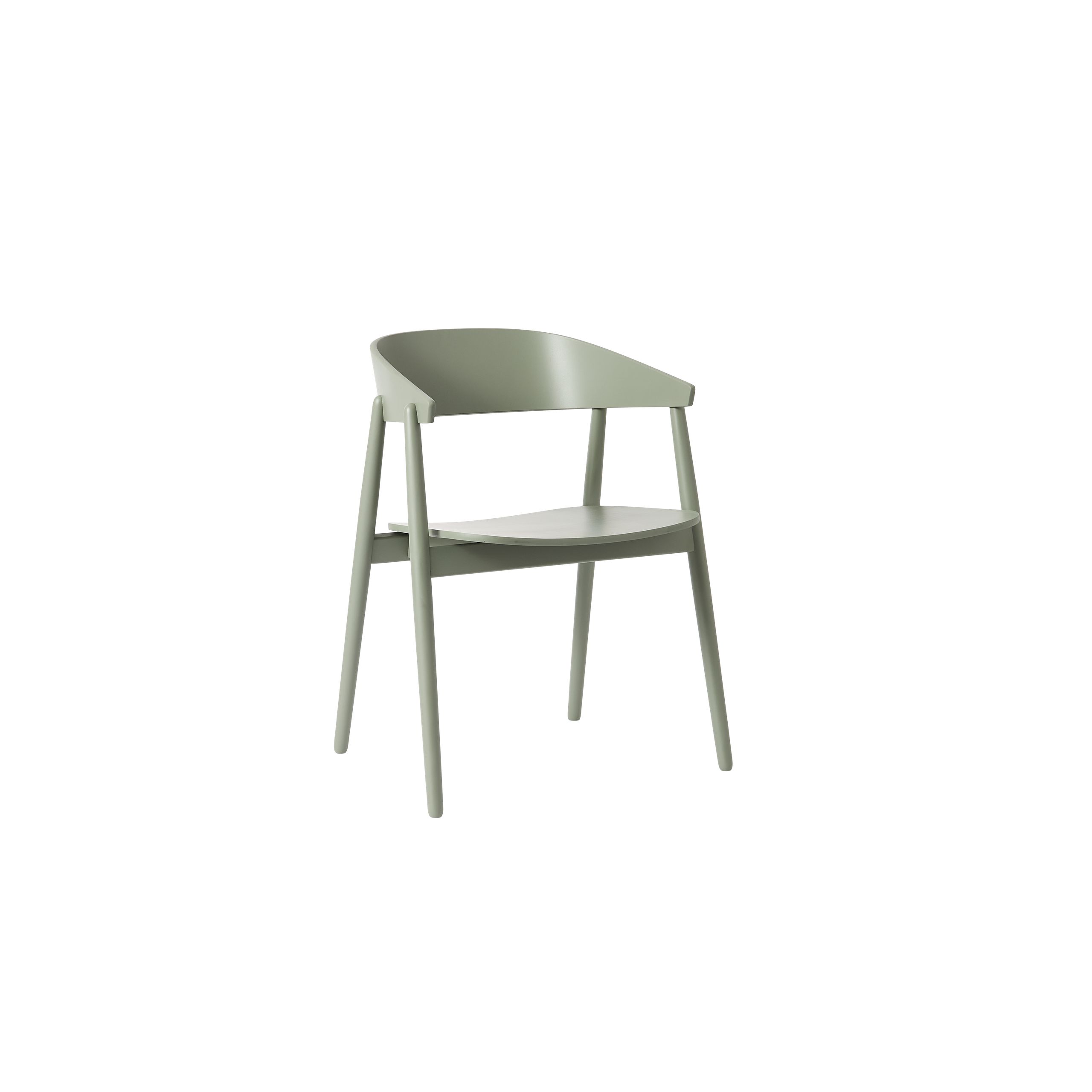 Andersen Furniture - Dining chair - AC2 Chair / Wooden Seat - Beech / Colored Green