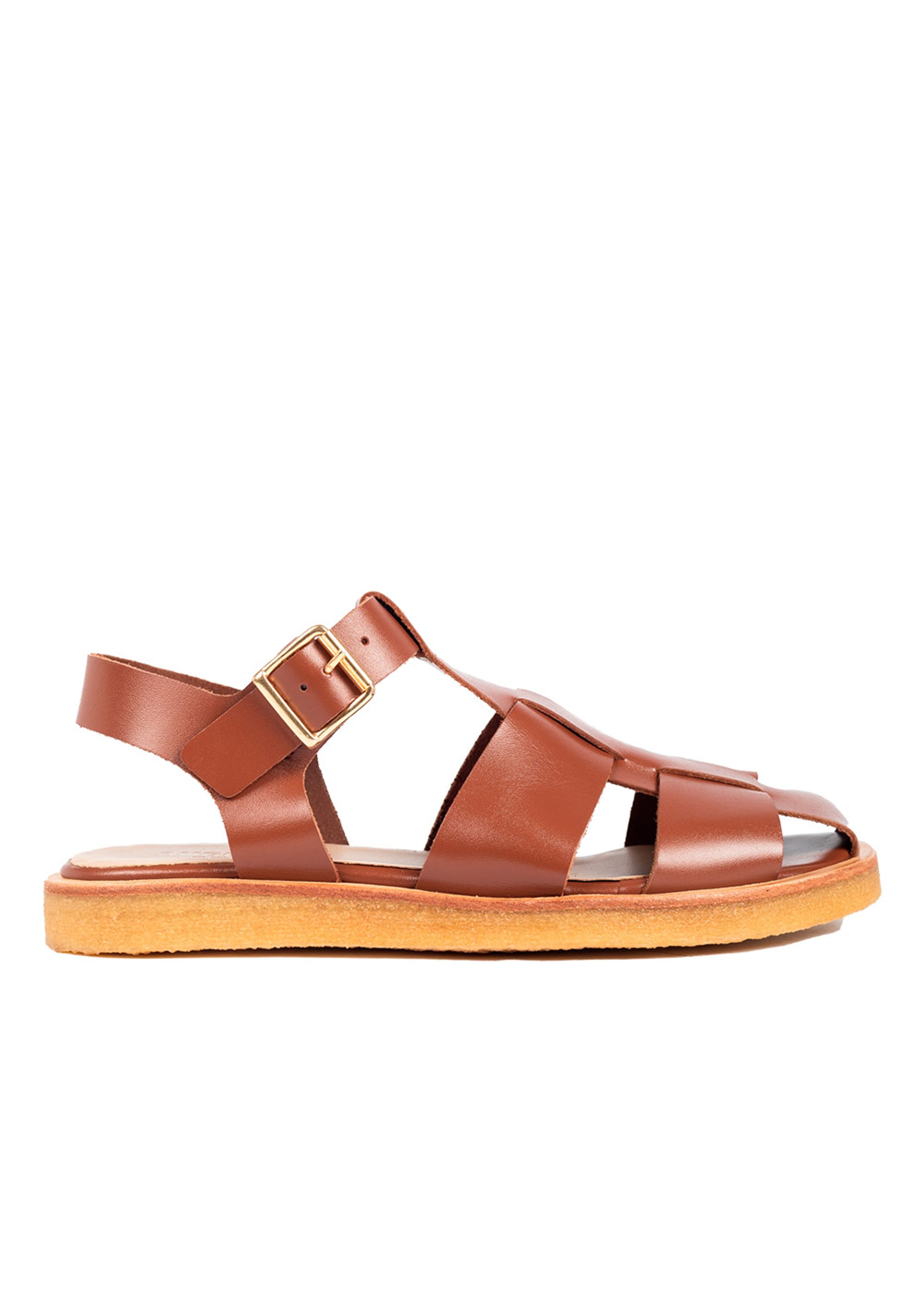 Angulus - Sandálias - Strap Sandal With Buckle - Terracotta