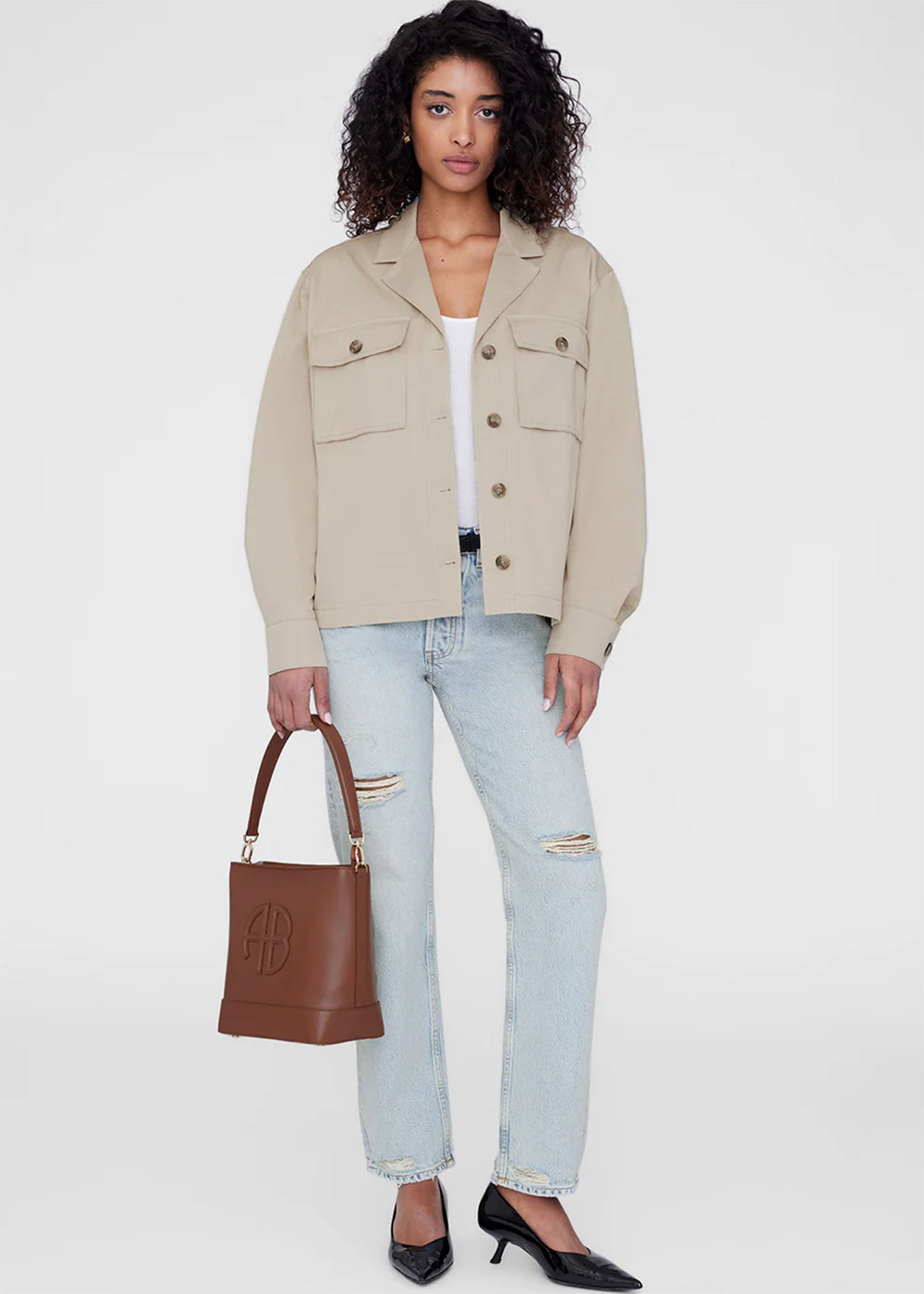 Anine Bing - Sac à bandoulière - Lili Bucket Bag - Cognac