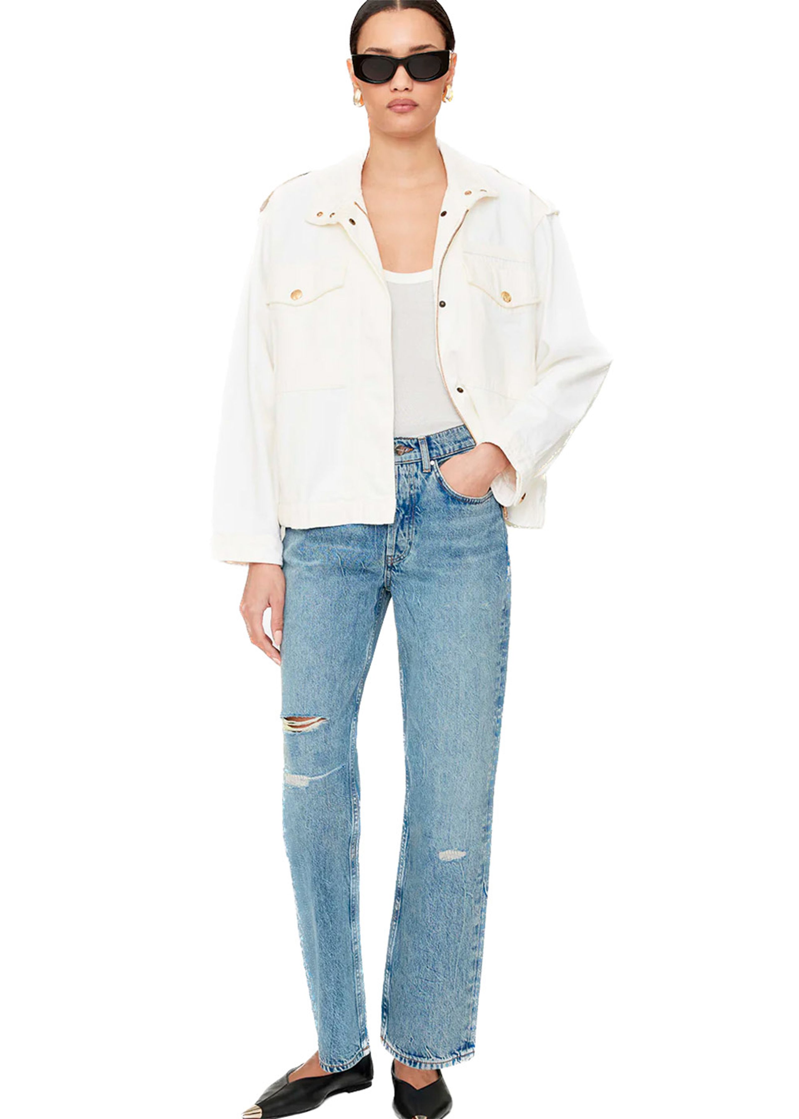 Anine Bing - Jacket - Audrey Jacket - Ivory