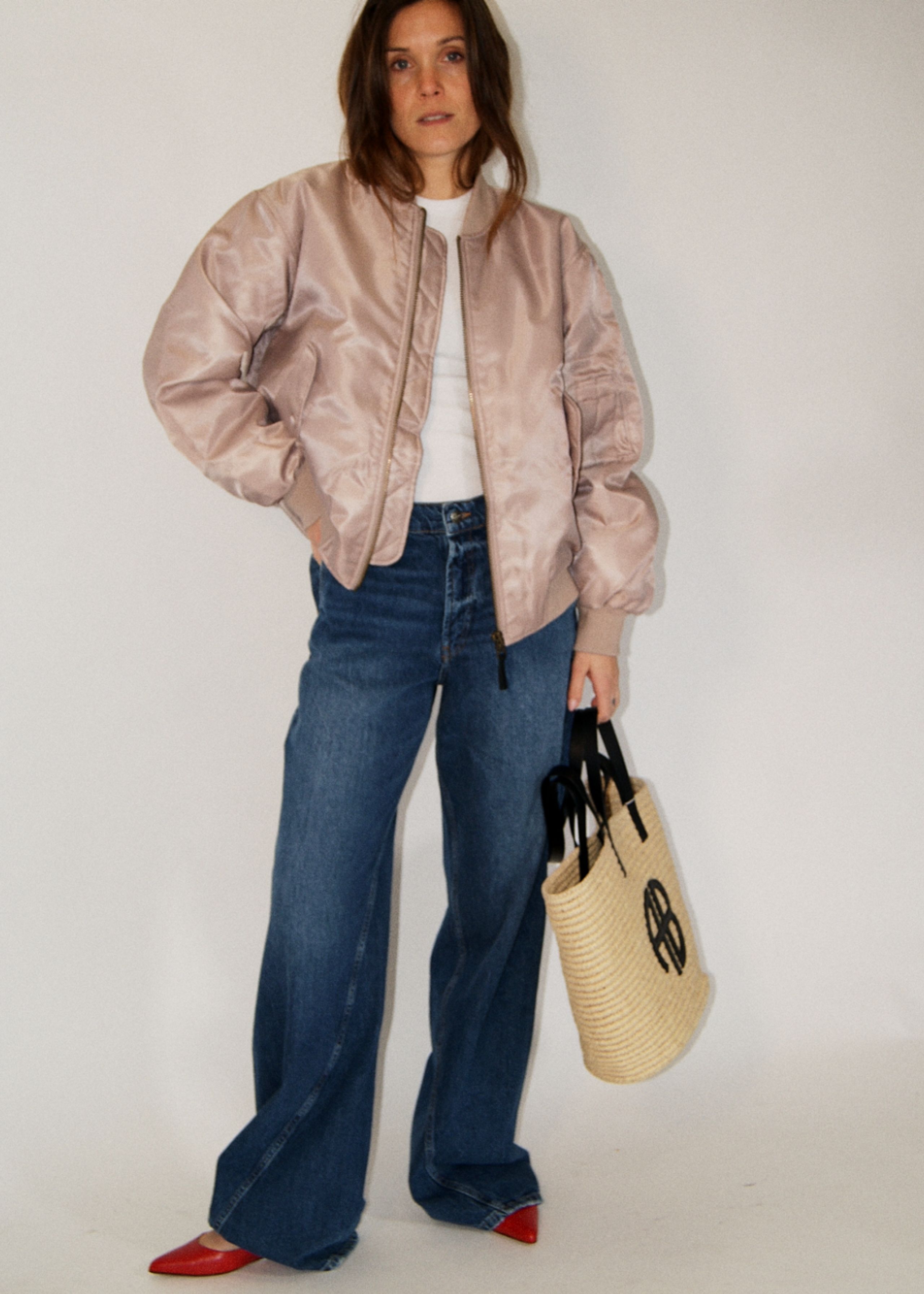 Anine Bing - Jacke - Leon Bomber - CHAMPAGNE