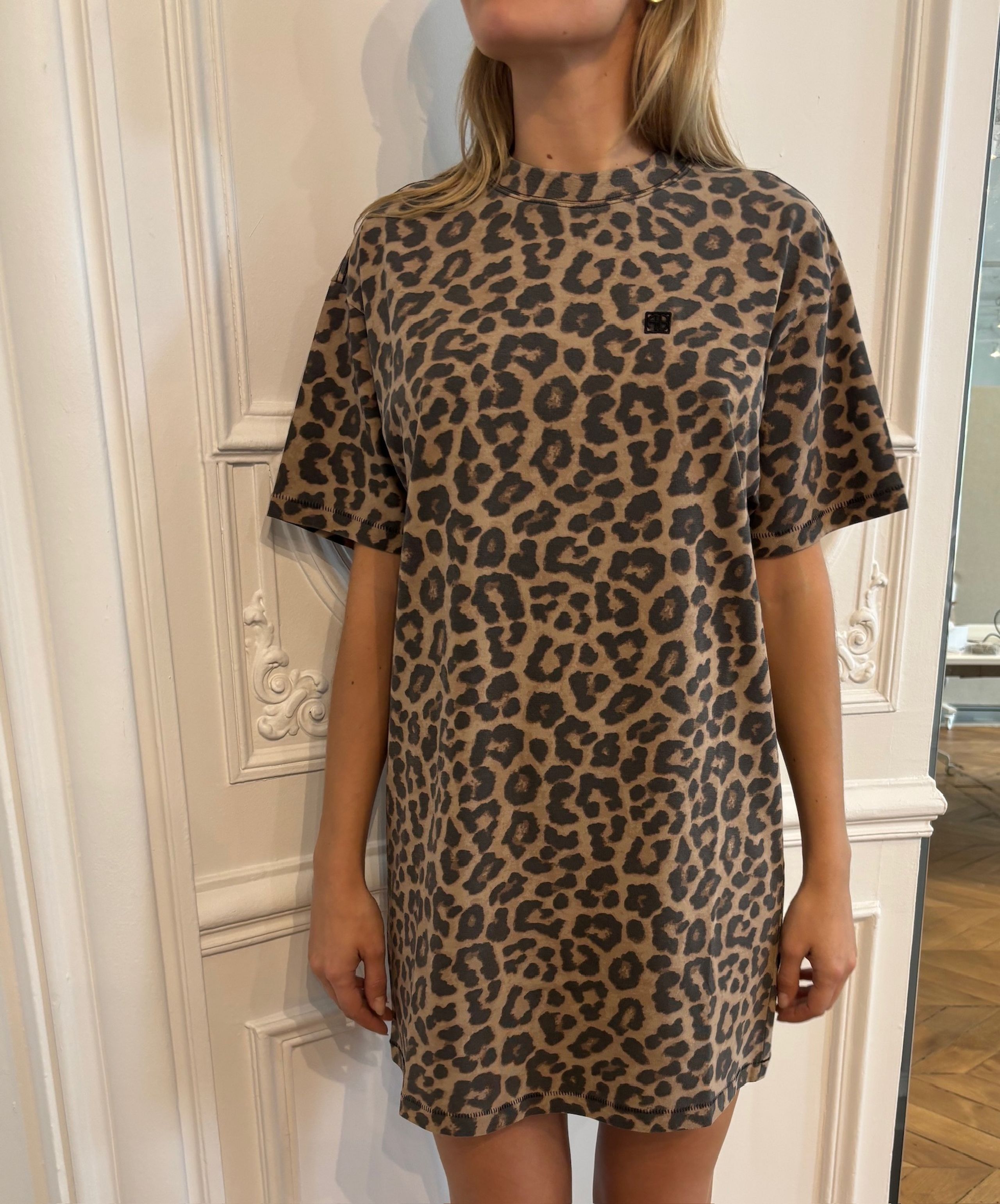 Anine Bing - Dress - Beth Mini Dress - Leopard
