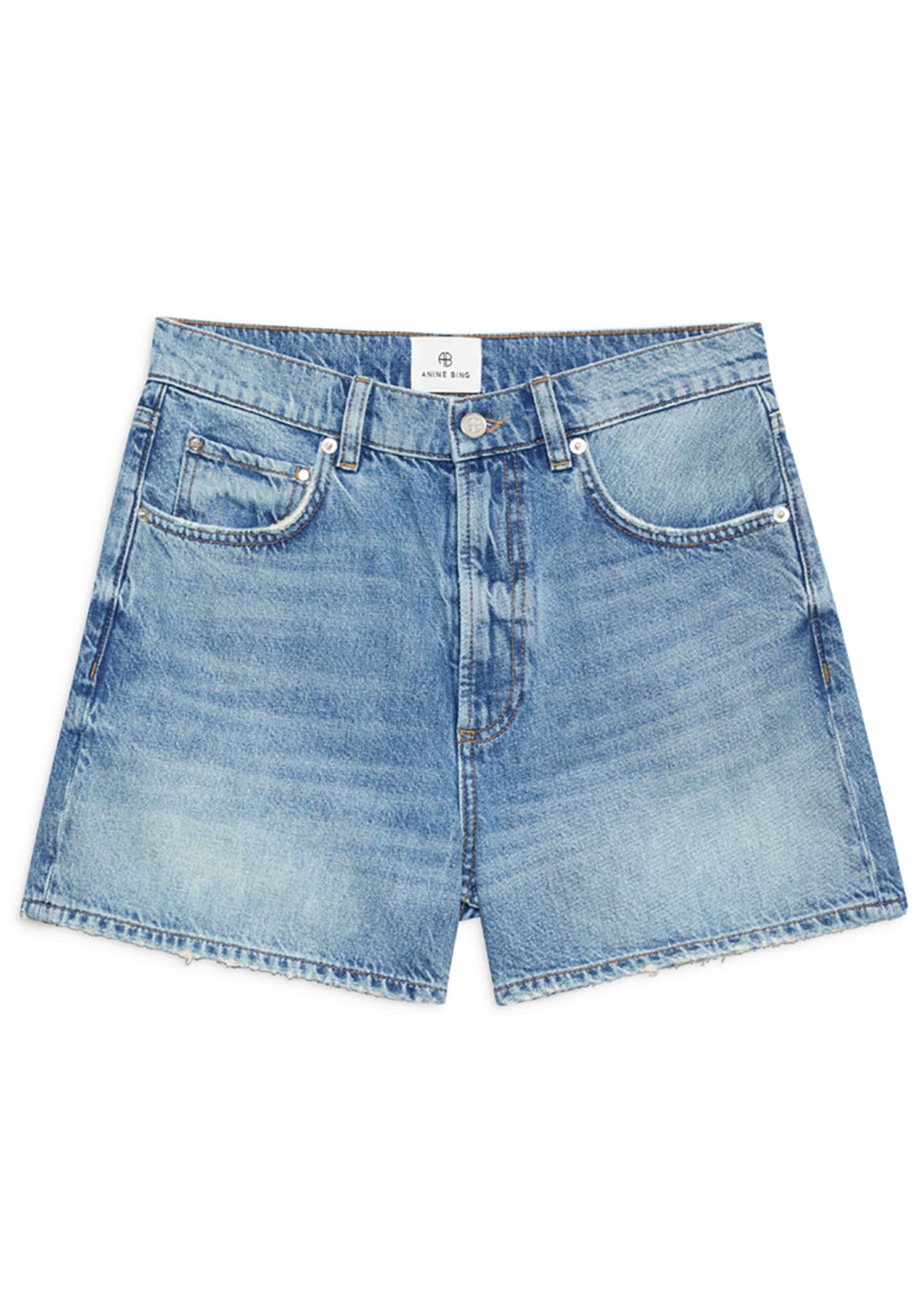 Anine Bing - Shorts - Heath Shorts - Washed Blue