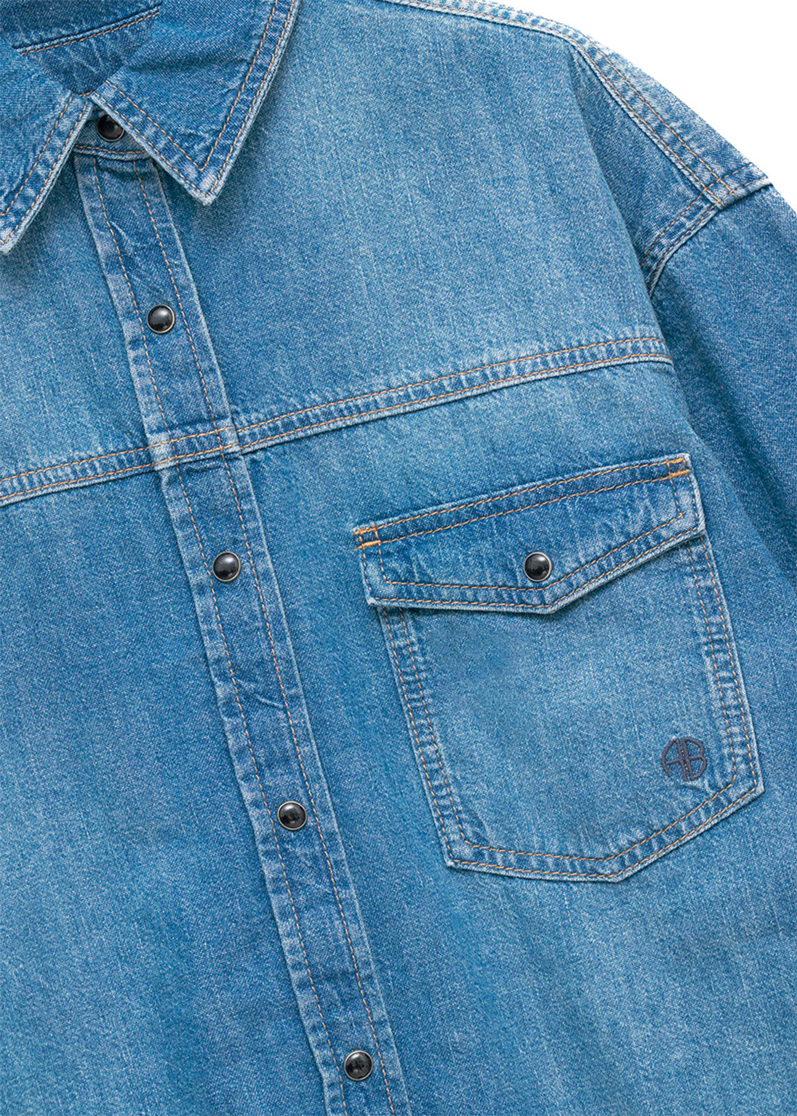 Anine Bing - Koszula - Simon Shirt - PANAMA Blue